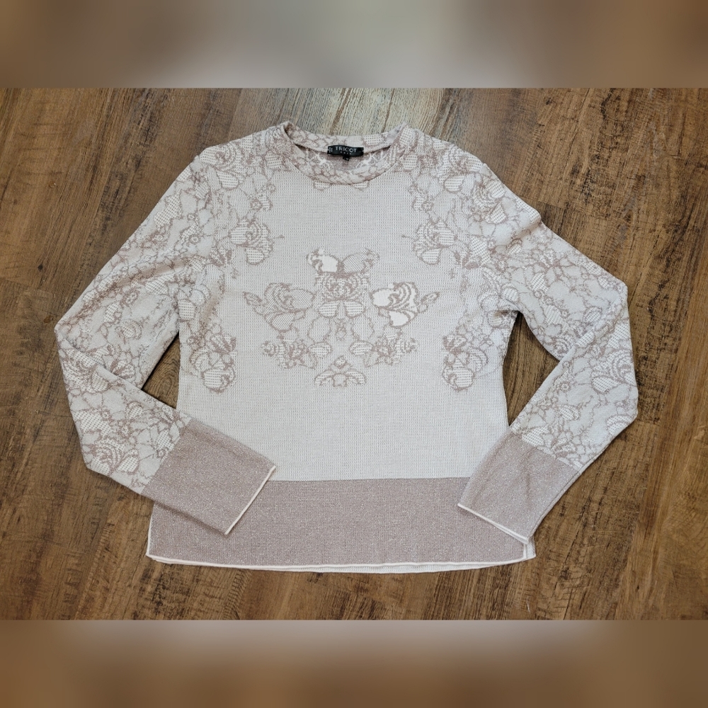 Tricot Chic metallic glitter sweater